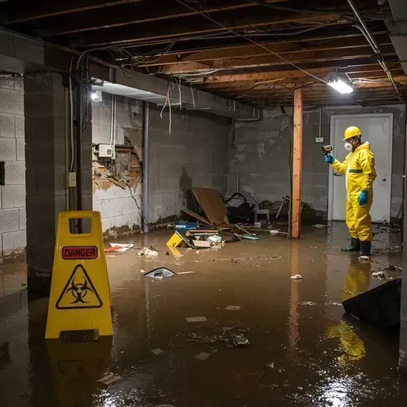 Flooded Basement Electrical Hazard in Trenton, MO Property